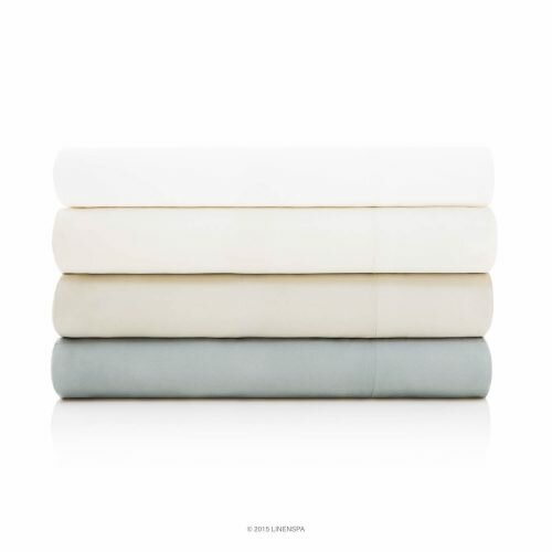 LINENSPA Ultra Soft Luxury 100{%} Rayon from Bamboo Sheet Set - Queen - Stone