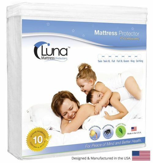 Queen Size Luna Premium Hypoallergenic 100{%} Waterproof Mattress Protector 