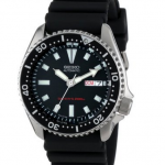 Photo Seiko Men’s SKX173 Stainless Steel and Black Polyurethane Automatic Dive Watch