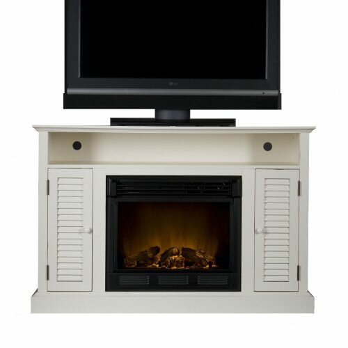 Antebellum Media Electric Fireplace - Antique White