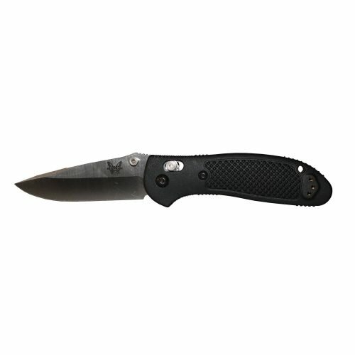 Benchmade Knife 551 Griptillian Plain Edge Satin Finish Blade Black Handle