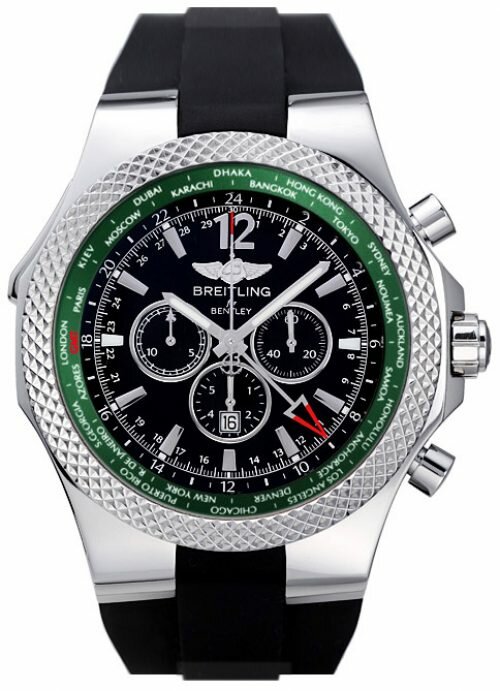 Breitling Bentley GMT British Racing Green Limited Edition Mens Watch A47362S4 B919