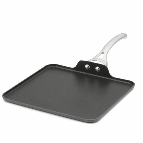 Calphalon Contemporary Hard-Anodized Aluminum Nonstick Cookware, Square Griddle Pan, 11-inch, Black