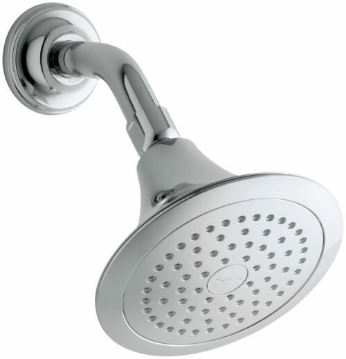 KOHLER K-10282-AK-CP Forte Single-Function Katalyst Showerhead, Polished Chrome